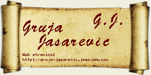 Gruja Jašarević vizit kartica